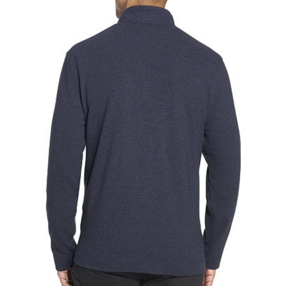 Van Heusen Men's Mock Neck Long Sleeve Quarter-Zip Pullover - XL - Navy - NWT