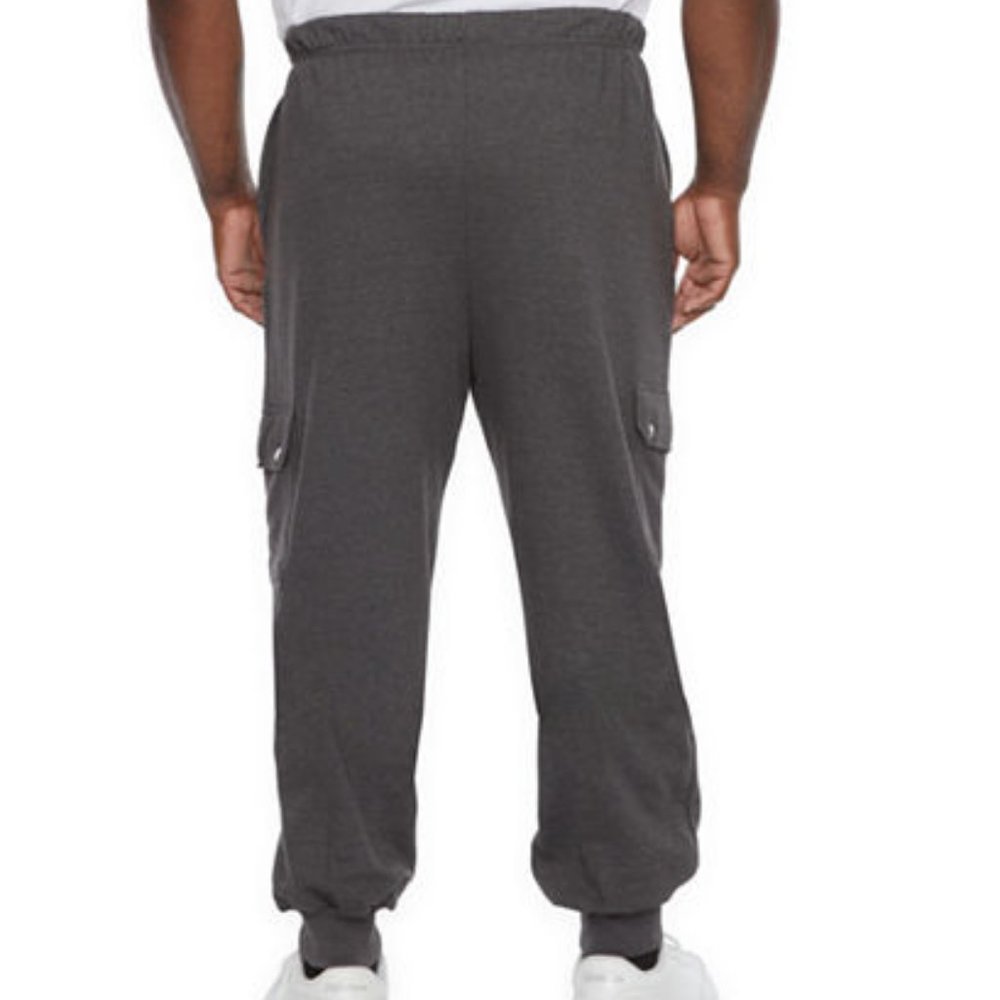 Champion Men's Big and Tall Regular Fit Cargo Jogger Pant - 3X - Dark Grey - NWT