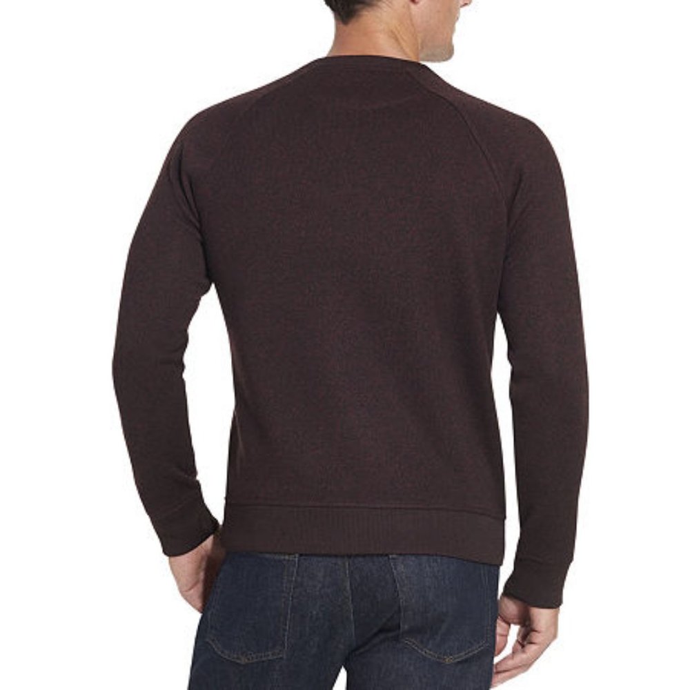 Van Heusen Men's Crew Neck Long Sleeve Sweatshirt - XL - Dark Red - NWT
