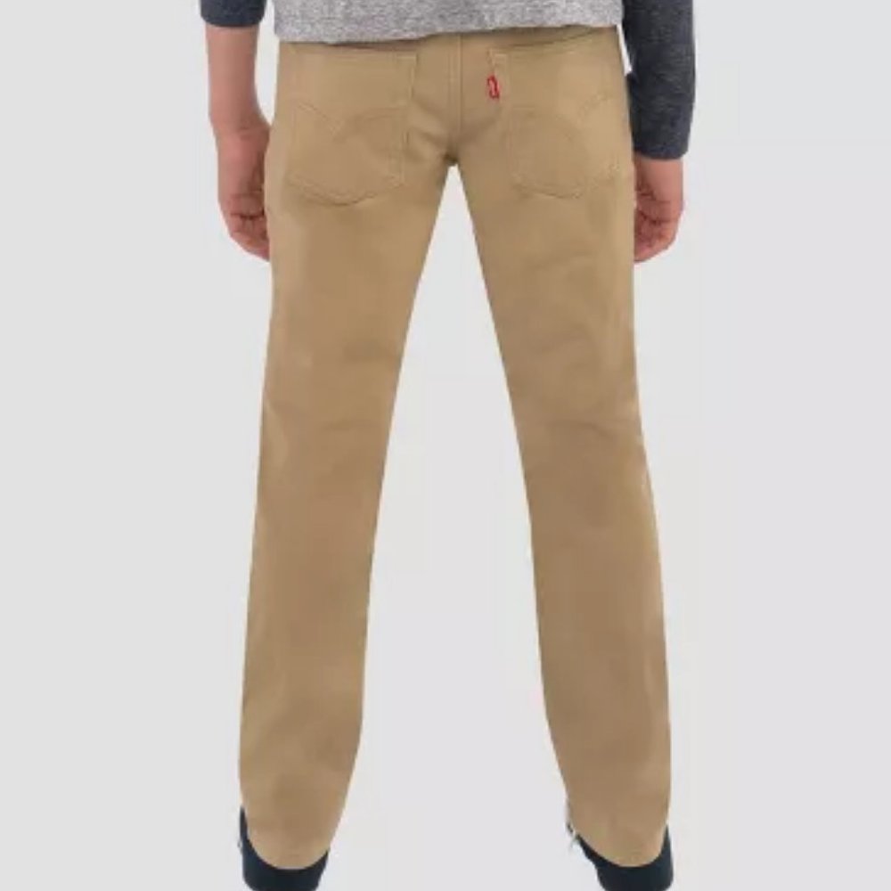 Levi's 511 Big Boys Slim Fit Pant 16 Rag - 16R - Beige - New without Tags