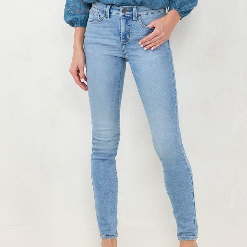 Women's LC Lauren Conrad Feel Good Midrise Skinny Jeans - Blue - Var Sz - NWT
