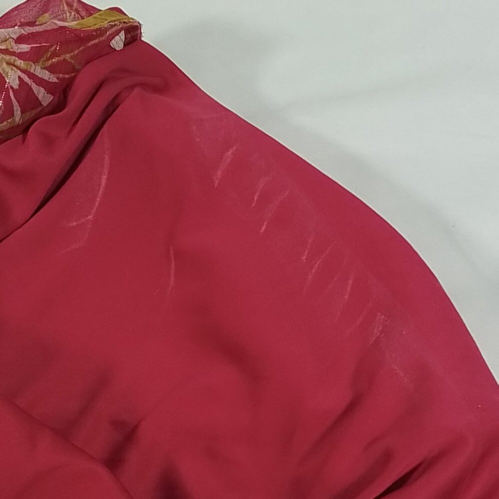 Women's LC Lauren Conrad High-Low Faux-Wrap Maxi Dress - Pink Peony - M _ NWT