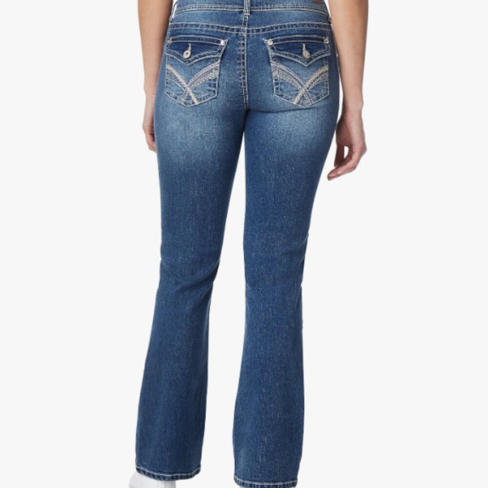 Wallflower Juniors Luscious Curvy Bootcut Mid-Rise Jeans - 11 - Birch - NWOT