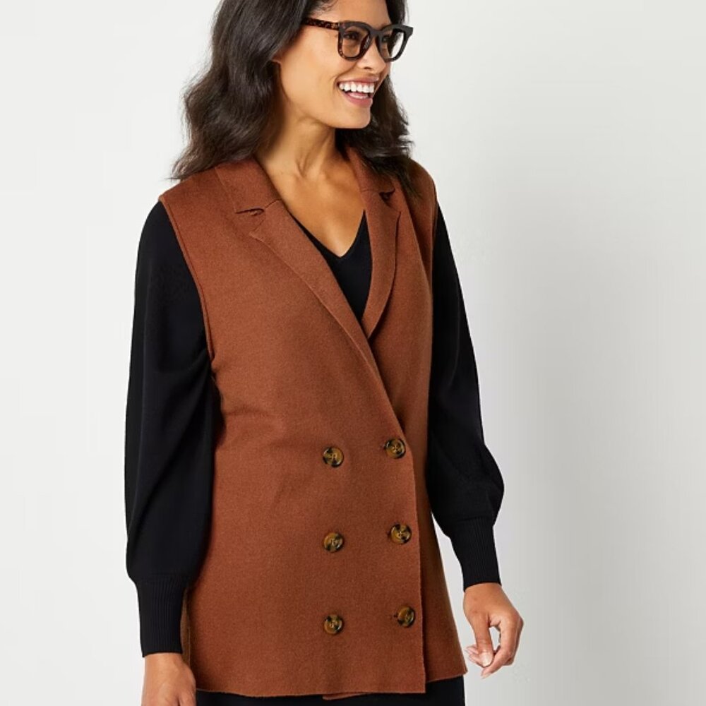Abott Elementary Sleeveless Vest - Sienna Brown - XL - New with Tags