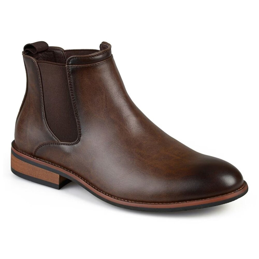 Men's Vance Co Landon Chelsea Boot - Brown - 8 - NIB