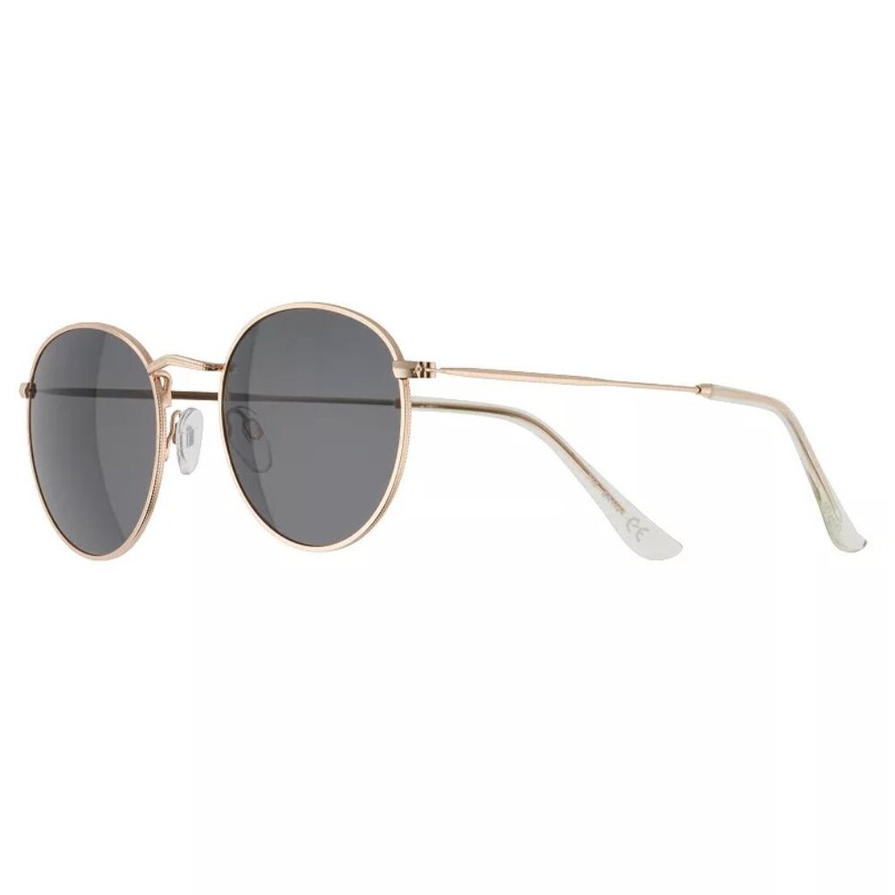 Sonoma Men's Goods For Life 52mm Metal Round Sunglasses-Gold-NWT