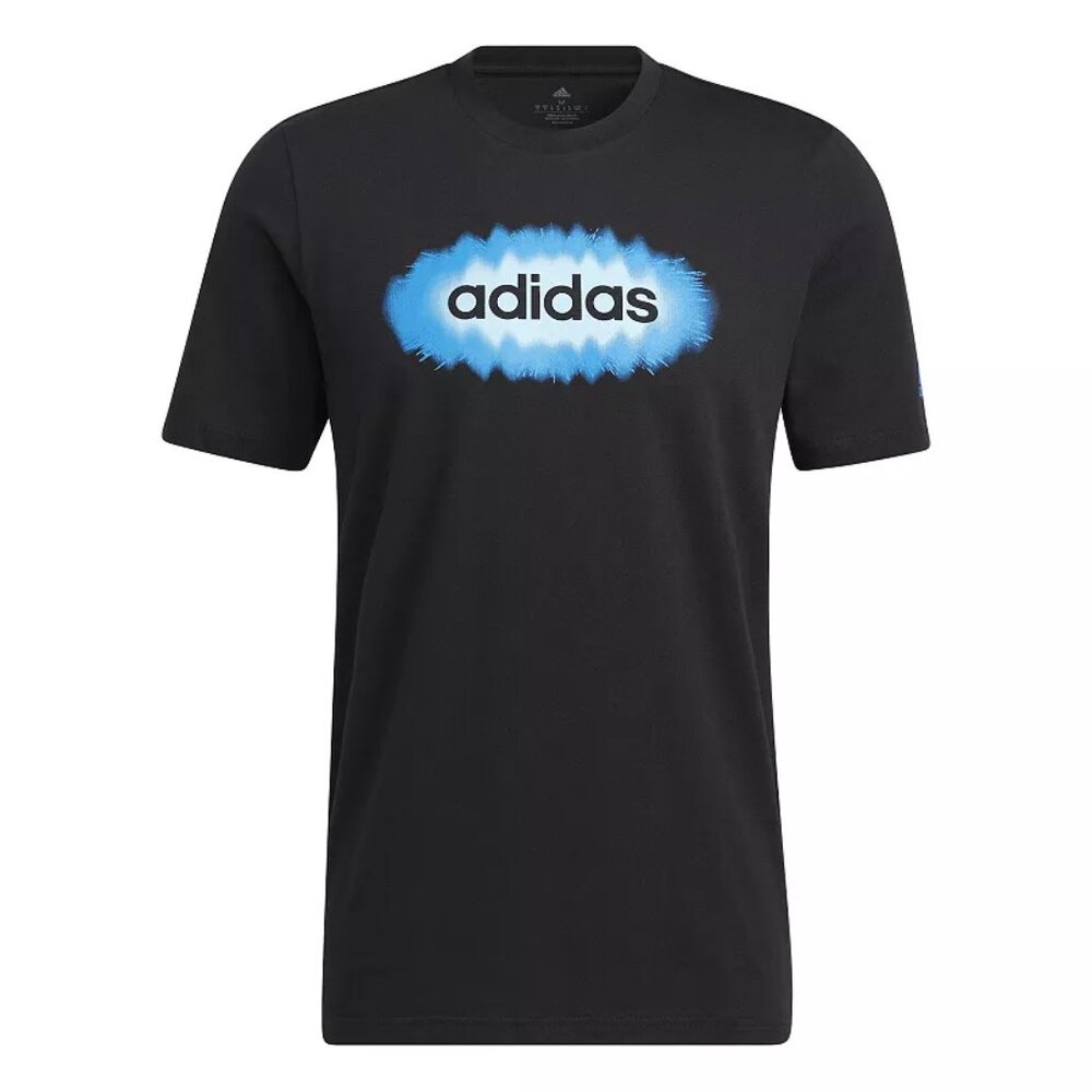 Men's Adidas Big & Tall Linear Logo Skate Tee - Black - LT - NWT