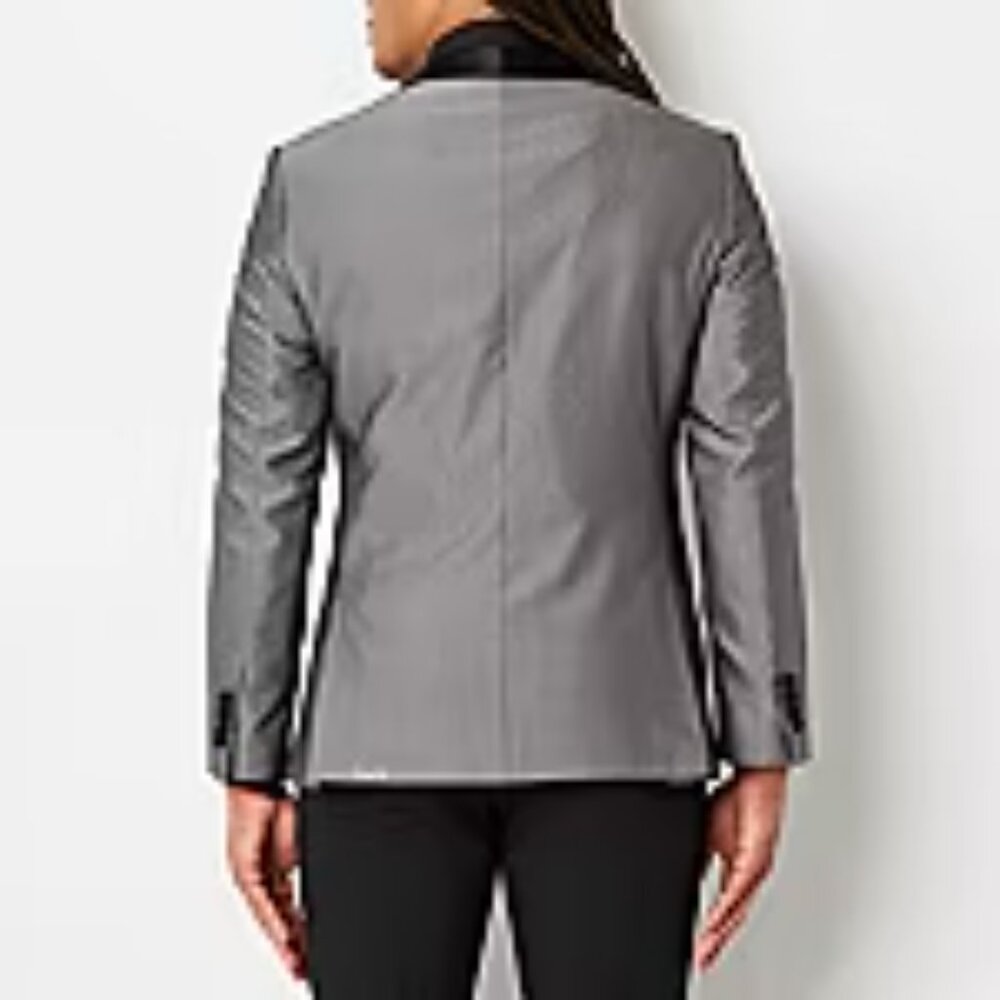 Men's JF J. Ferrar Big & Tall Tux Jacket - Silver Herringbone - 56R - NWT