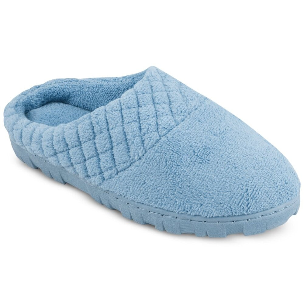 Women's Muk Luks Micro Chenille Clog Slippers - Blue - Large - NWT