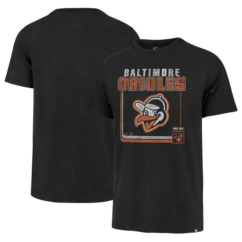 Men's '47 Black Baltimore Orioles Cooperstown Collection T-Shirt - Small -NWT