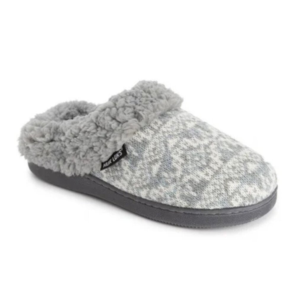 Women's Muk Luks Suzanne Clog Slippers - Grey/Cinder - Medium - NWT
