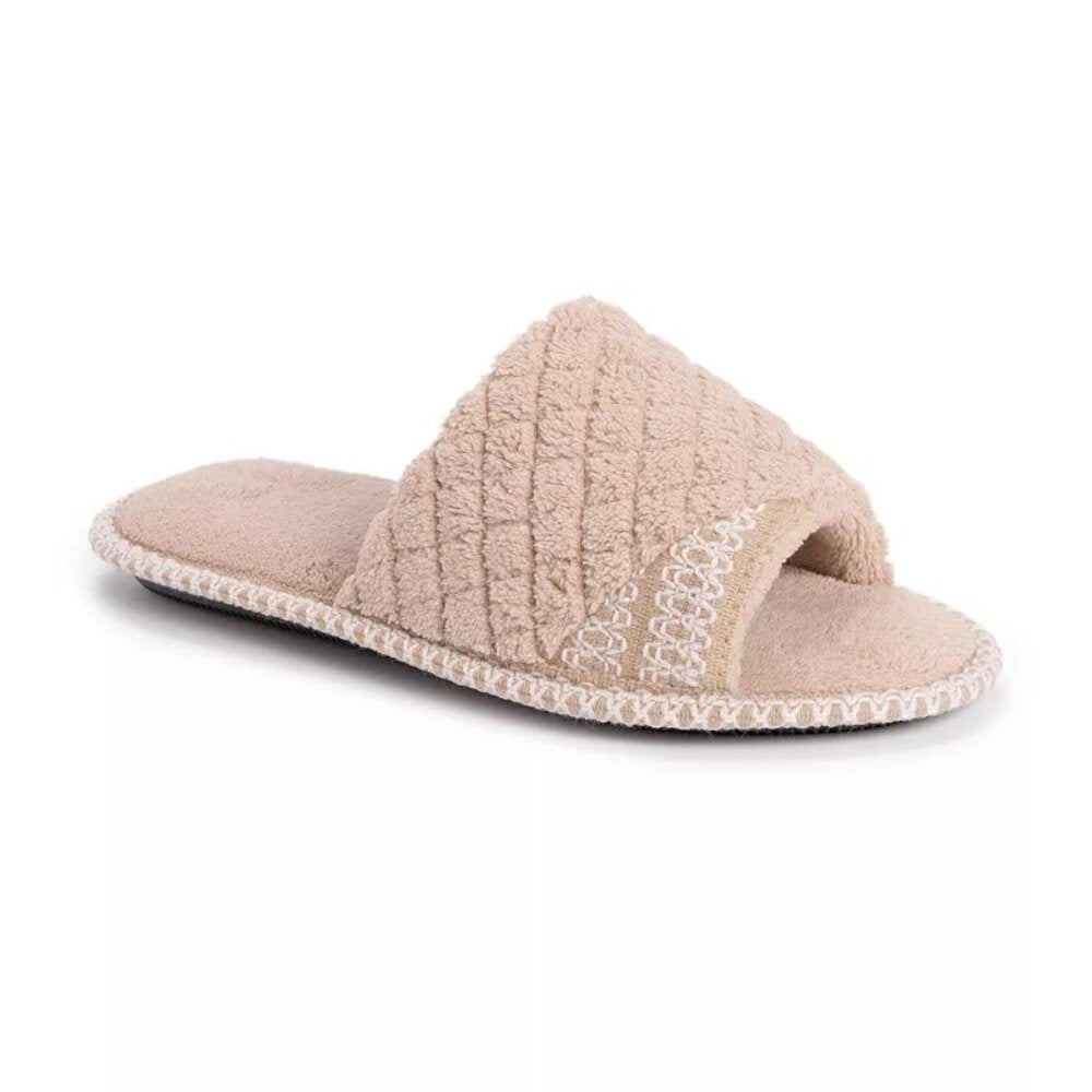 Women's Muk Luks Sally Scuff Slippers - Honey Wheat - Medium - NWT