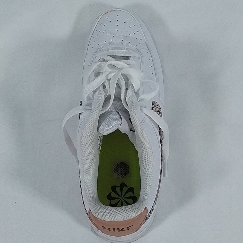 Women's Court Vision Low Top Sneakers - White/Black/Gold - 9 -