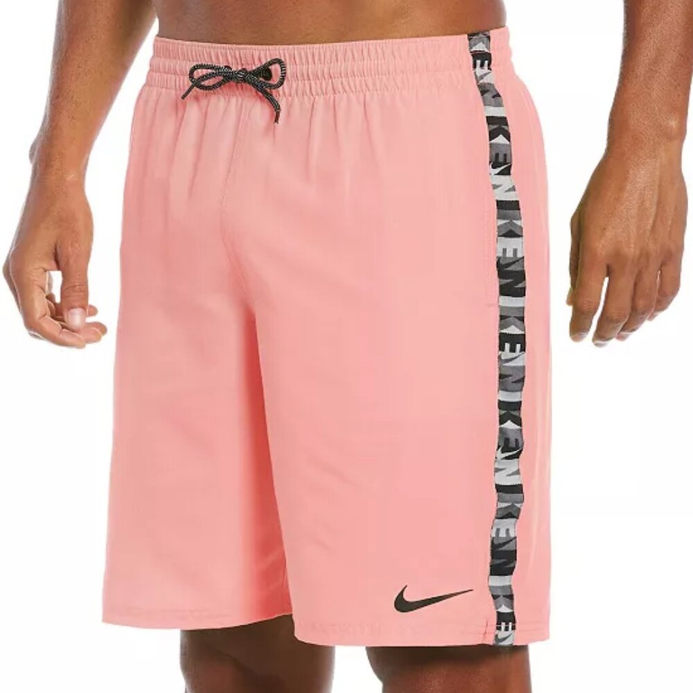 Men's Nike Logo Tape 9" Volley Short - Bleached Coral - S - NWOT