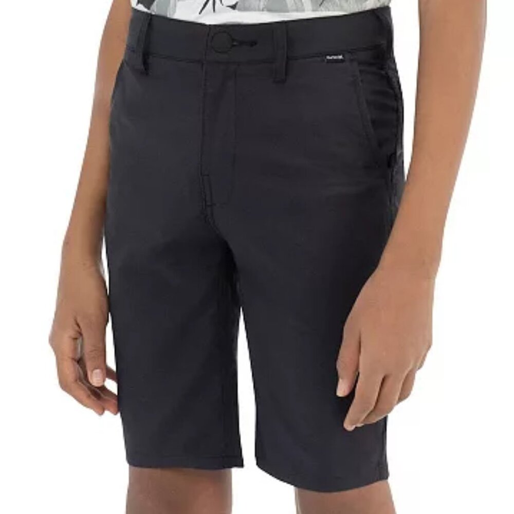 Boy's Hurley H2O-Dri Walkshorts - Black - 12 - NWOT