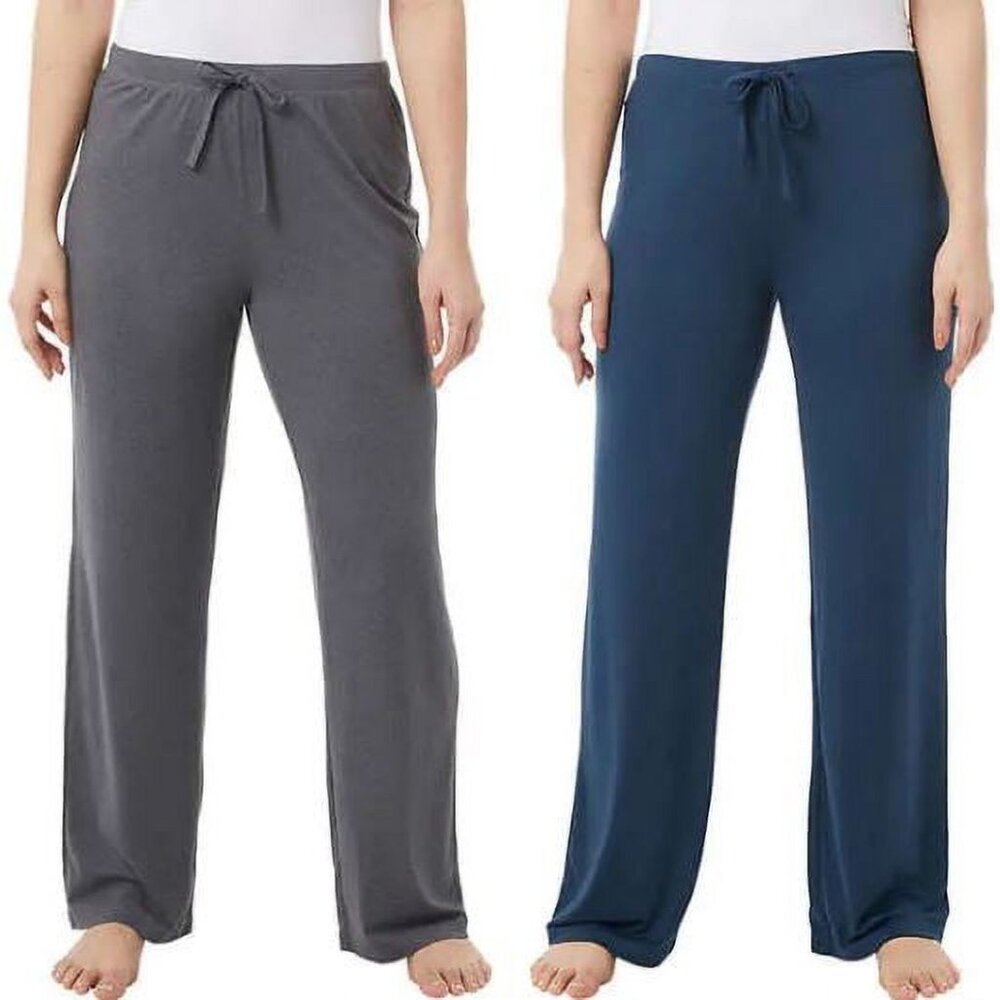 Women's 32 Degrees Cool Soft Sleep Pants - 2 Pack - XL - Charcoal/Blue - NWT