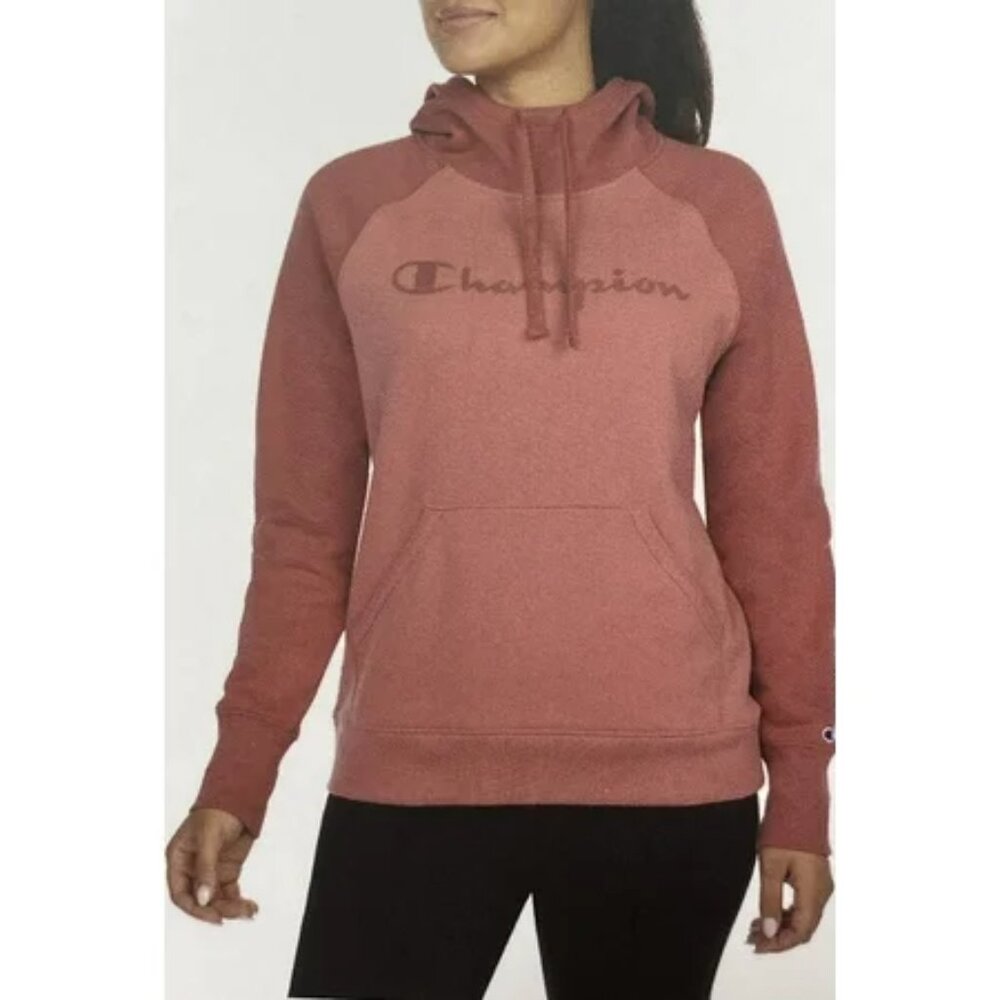 Women's Champion Fleece Pullover Hoodie - Sandalwood Red - Small - NWT