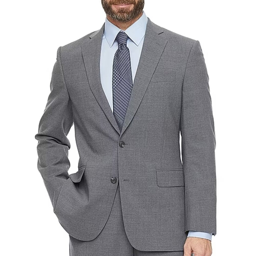 Men's Stafford Signature Wool Classic Fit Suit Jacket - Gray - 40R - NWOT