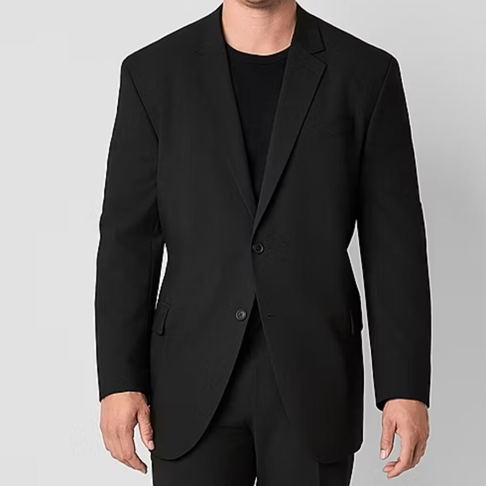 Men's JF J Ferrar Big & Tall Ultra Comfort Suit Jacket - Black - 54L - NWT