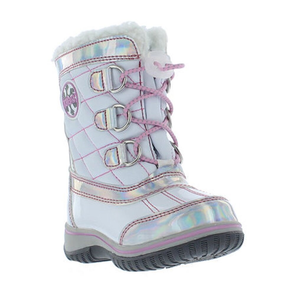 Baby Girl's Totes Ernie Insulated Winter Boots - White - 5 - NIB