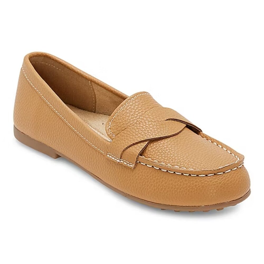 Women's St John's Bay Comox Casual Loafers - Tan - 11W - NIB