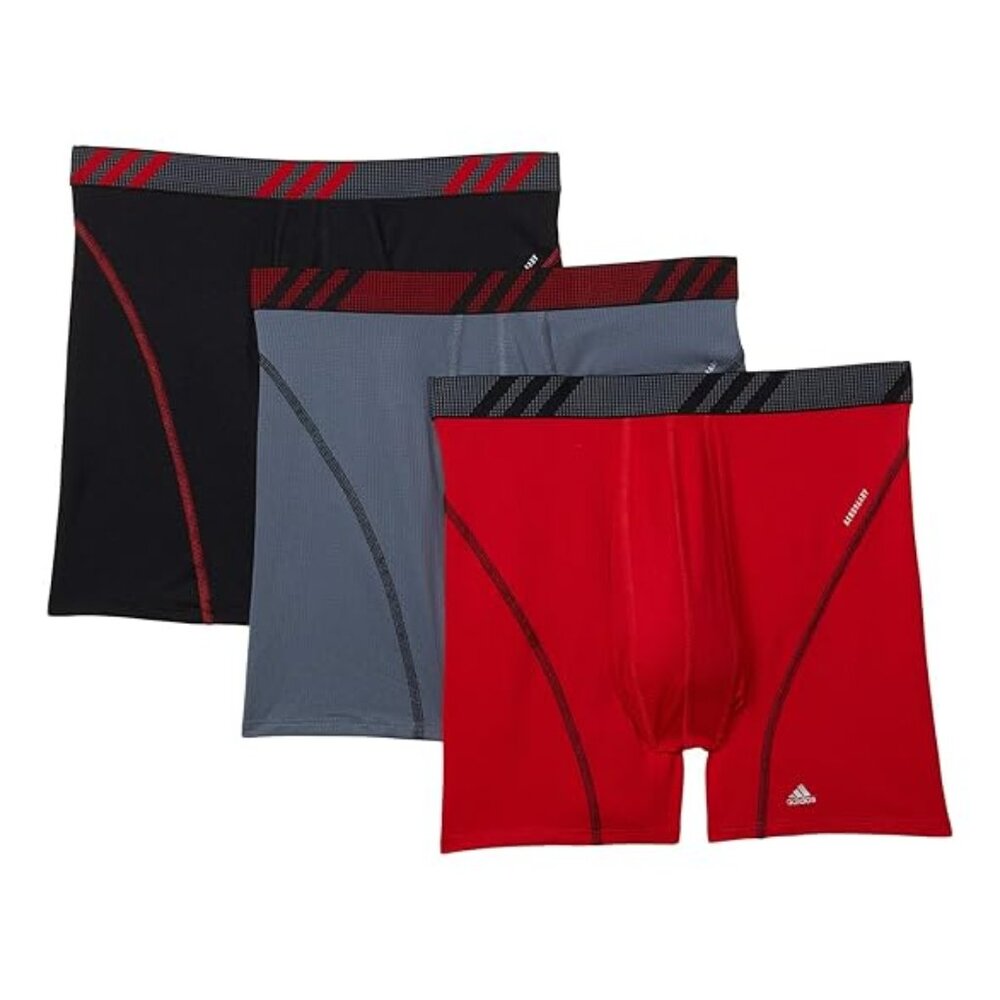 Men's Adidas Sport Performance Mesh Boxer Brief - 3 Pack - Medium (34-36) - NIB