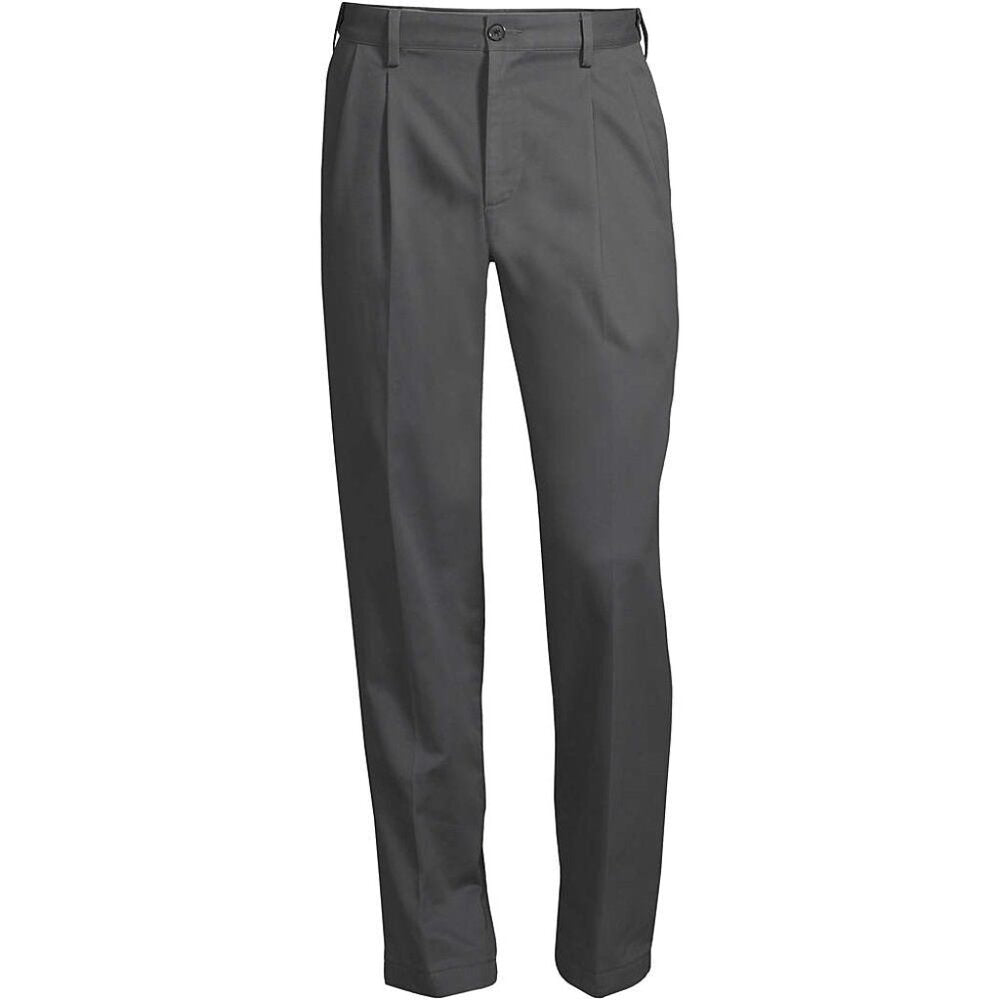 Men's Lands' End Comfort Waist Pleated No Iron Chino Pants 32x36 NWOT