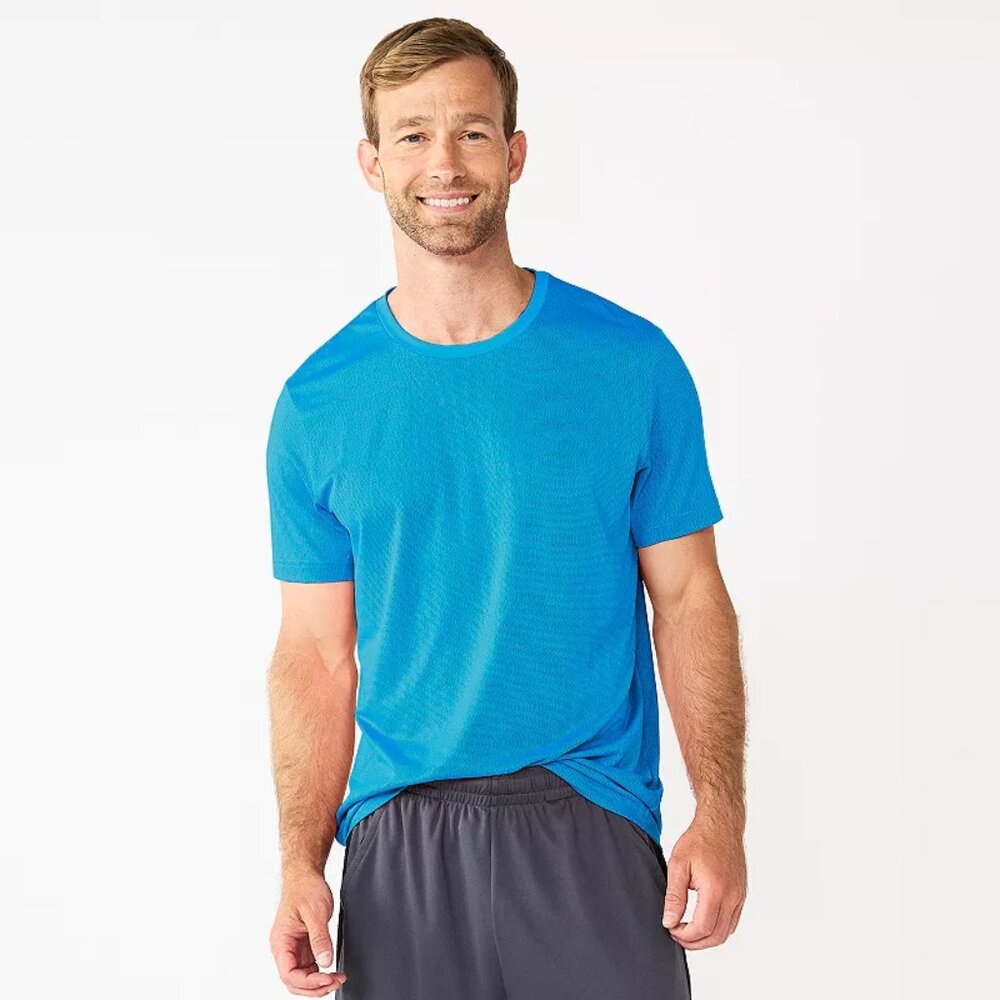 Men's Tek Gear Big & Tall Dry Tek Short Sleeve Tee - Aussie Blue - XXL - NWT