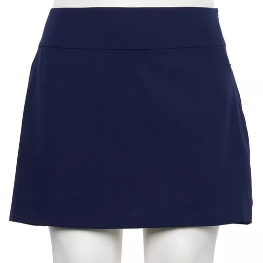 Women's Tek Gear Plus Size Side Zip Golf Skort - Navy Romance - 4X - NWT