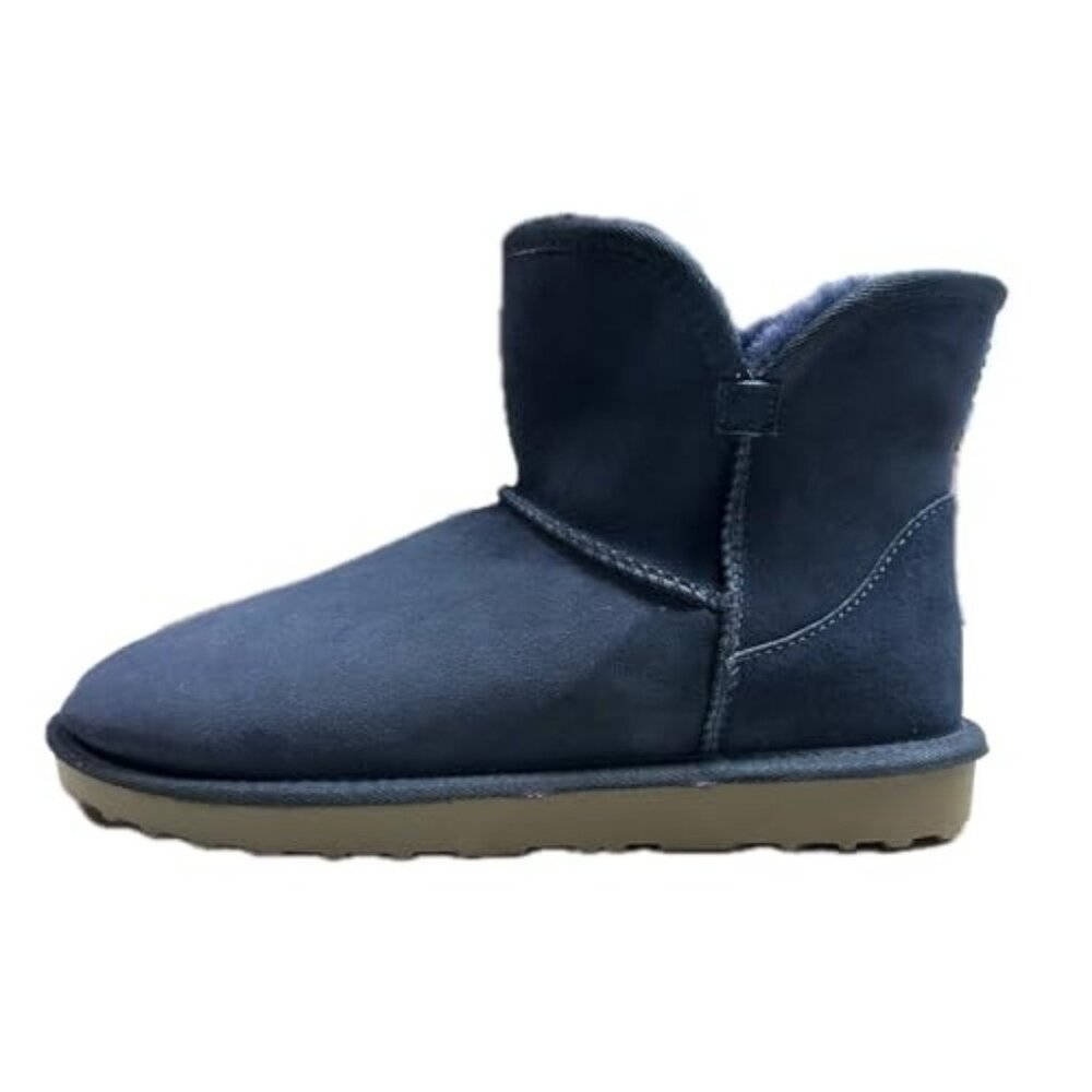Women's Kirkland Signature Scalloped Edge Shearling Boot - Navy - Var Szs -NIB