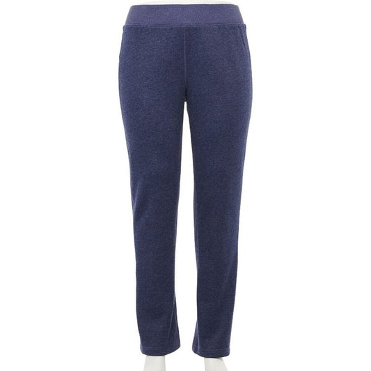 Women's Tek Gear Plus Size Ultra Soft Basic Fleece Pants - Heathered Navy - 4X