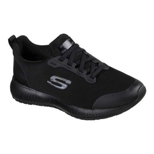 Women's Skechers Squad Slip Resistant Work Shoes - Black - 8 - NIB