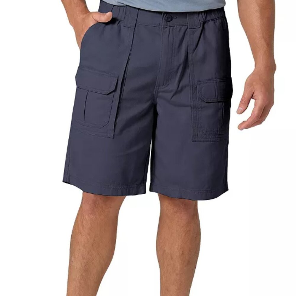 Men's Lee Side Elastic 9.5" Cargo Shorts - Rivet Navy - 32 - NWT
