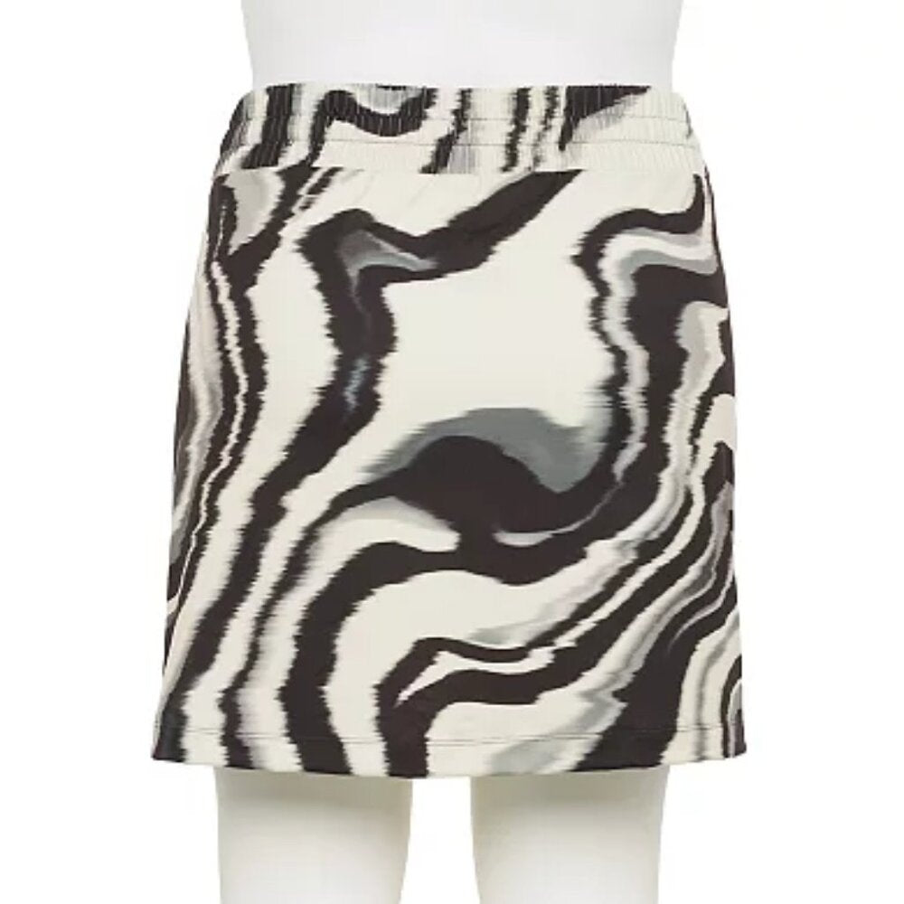 Women's Tek Gear Plus Size Soft Tek Mini Skirt - Beige Stripe - 3X - NWT