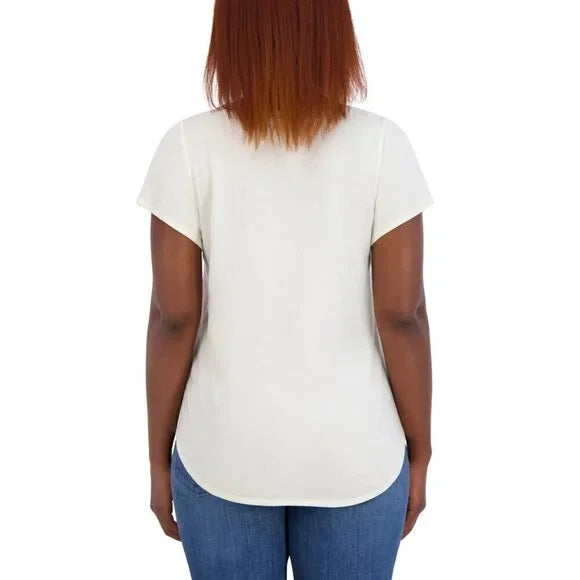 Lucky Brand Women's Grateful/Butterflies Print Crewneck T-Shirt XXL NWT