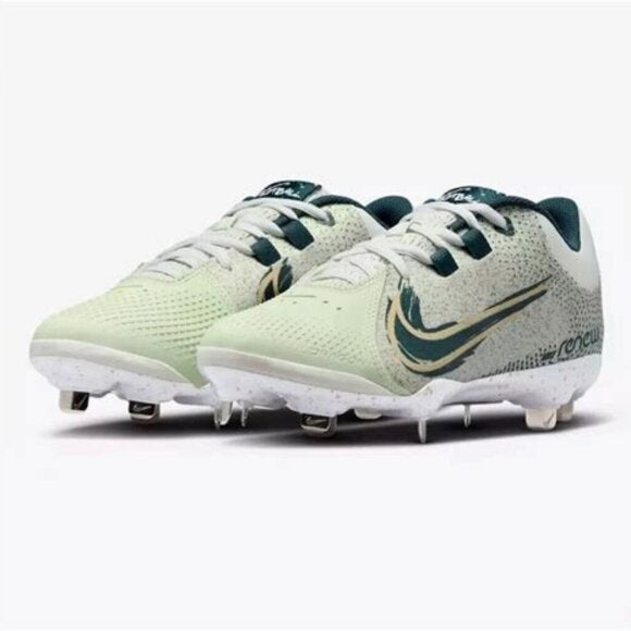 Women's Nike Hyperdiamond 4 Pro Softball Cleats - Sea Glass/Sesame - Var Szs