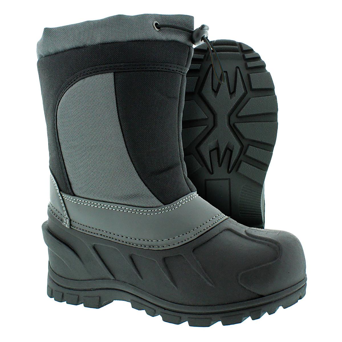 Little Boy's Itasca Cerebus Winter Snow Boots - Black & Grey - 3 - NWT