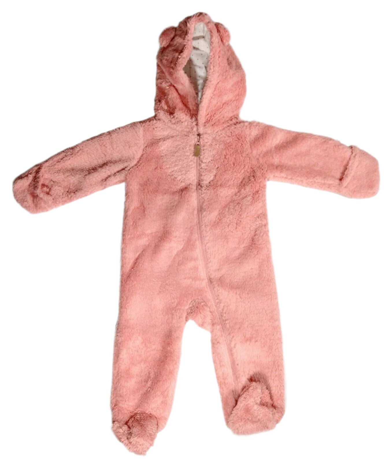 Baby Girl's Carter's Hooded Sherpa Bunting Pram - Pink - 9M - NWT