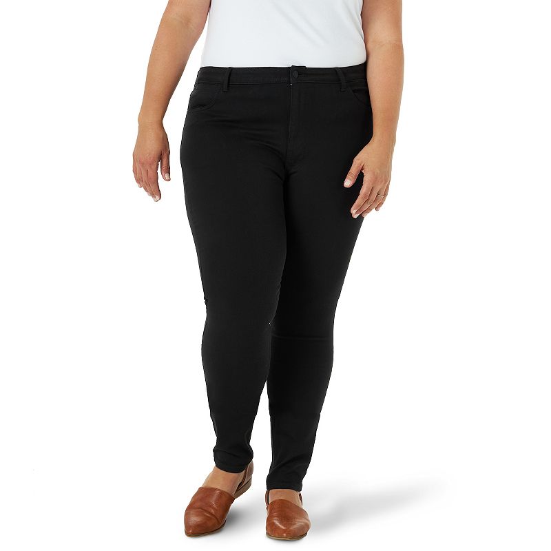 Women's Wrangler Plus Size High Rise Unforgettable Skinny Jeans Black 24W NWT