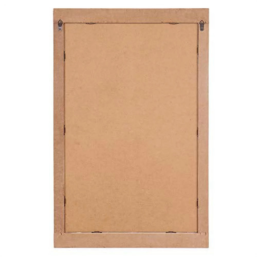 Patton Wall Decor Reclaimed Wood Wall Accent Mirror Distressed White. Open Box