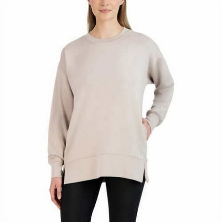 Sage Collective Women's Long Sleeve Scuba Cozy Top L Tan NWT