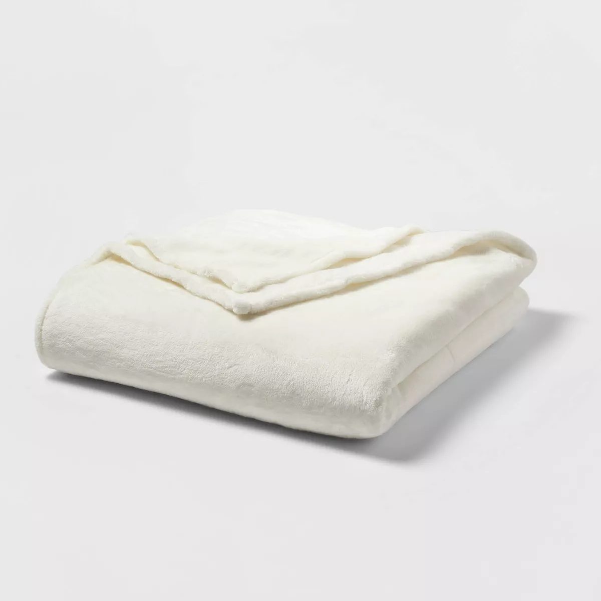 Threshold King Size Microplush Bed Blanket Sour Cream