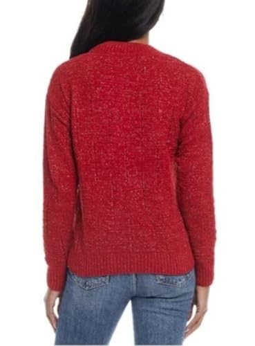 Weatherproof Vintage Women's Chenille Holiday Pullover Sweater Red NWT