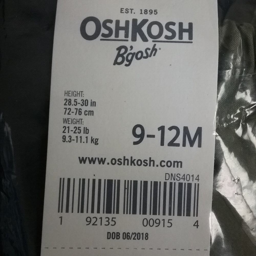 OshKosh Dino Windbreaker Jacket Navy/Green Camo-New with Tags