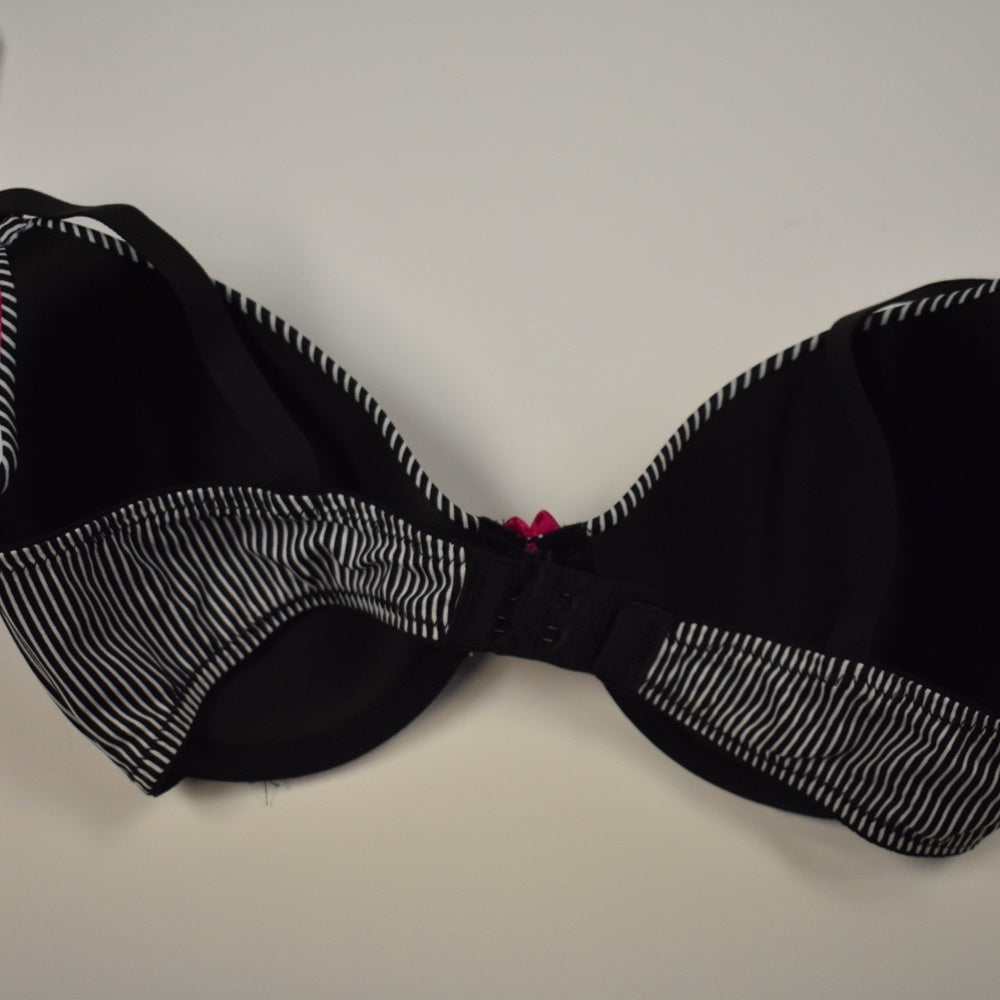 NWT Maidenform 34D Blk/White Stripe Underwire Bra
