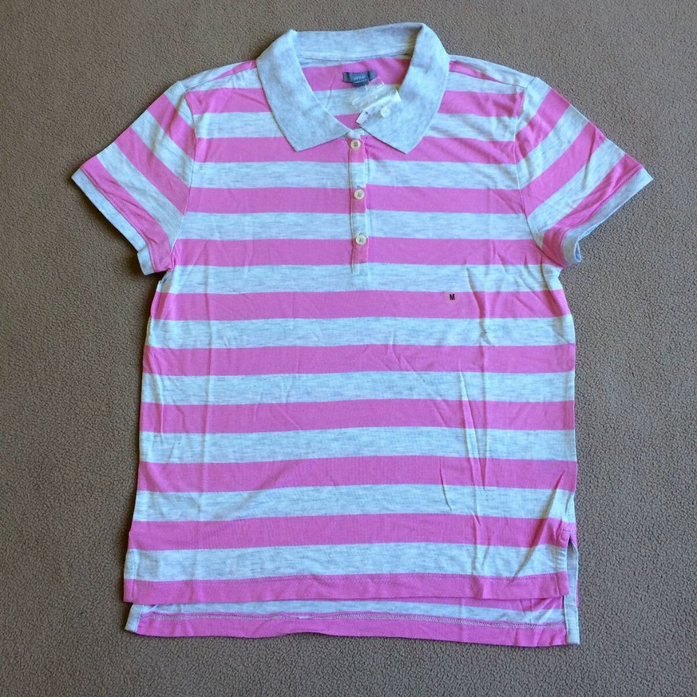 Aerie by American Eagle  Women's Striped Tennis Polo Shirt-NWT