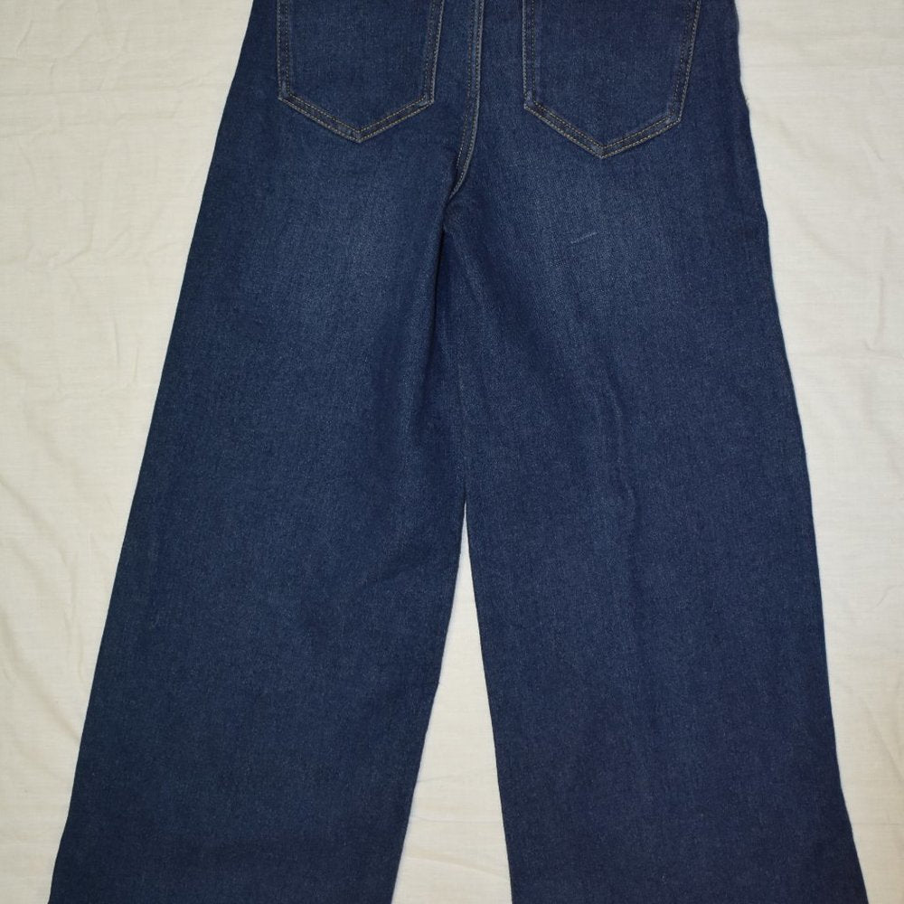 Nine West Sterling Belted Wide Leg Med Blues-New with Tags