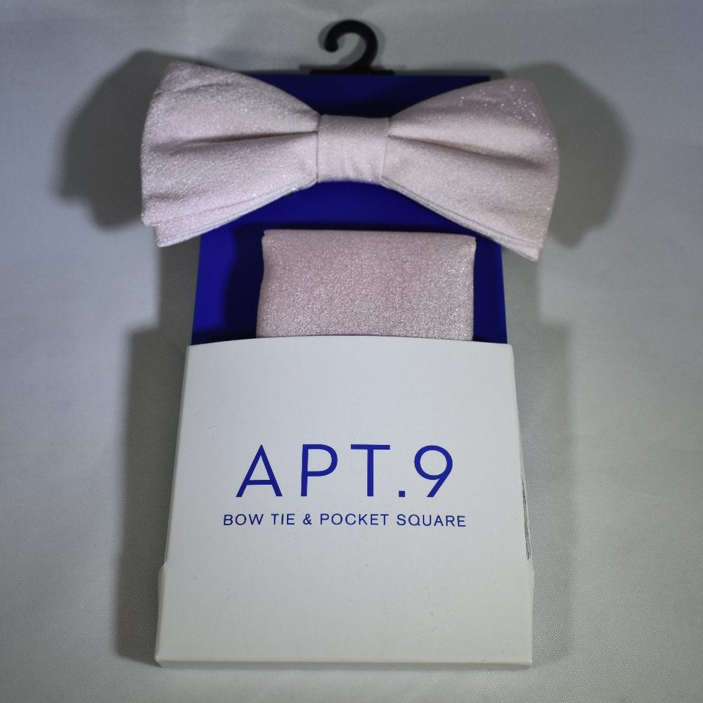 Apt. 9 NWT Bow Tie & Pocket Square Set Pink