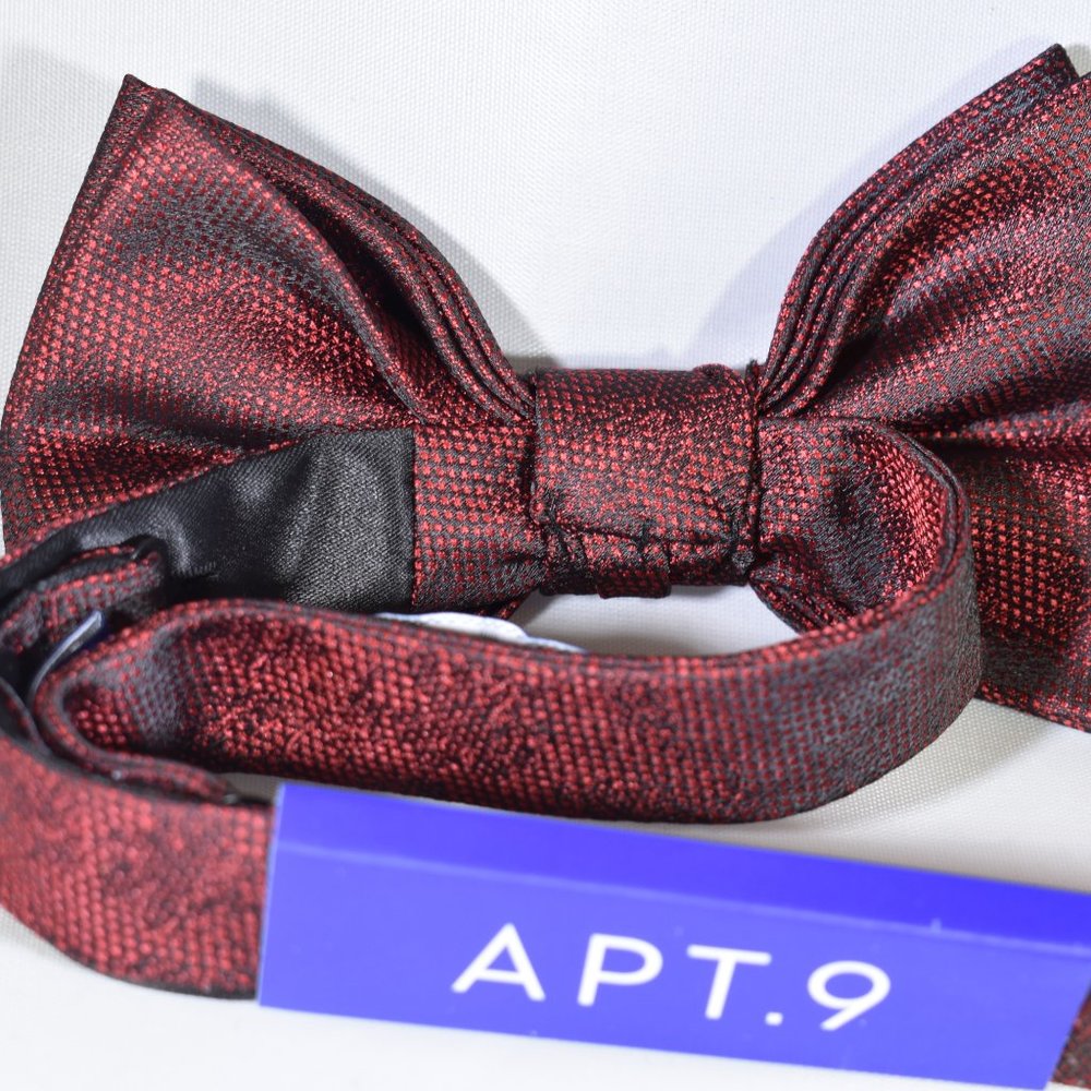 Apt. 9 NWT Bow Tie Red Floral Pattern