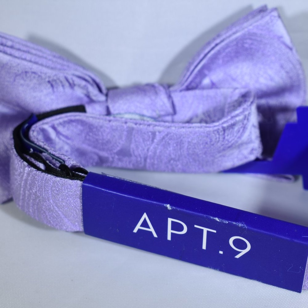 Apt. 9 NWT Bow Tie Purple Paisley Print